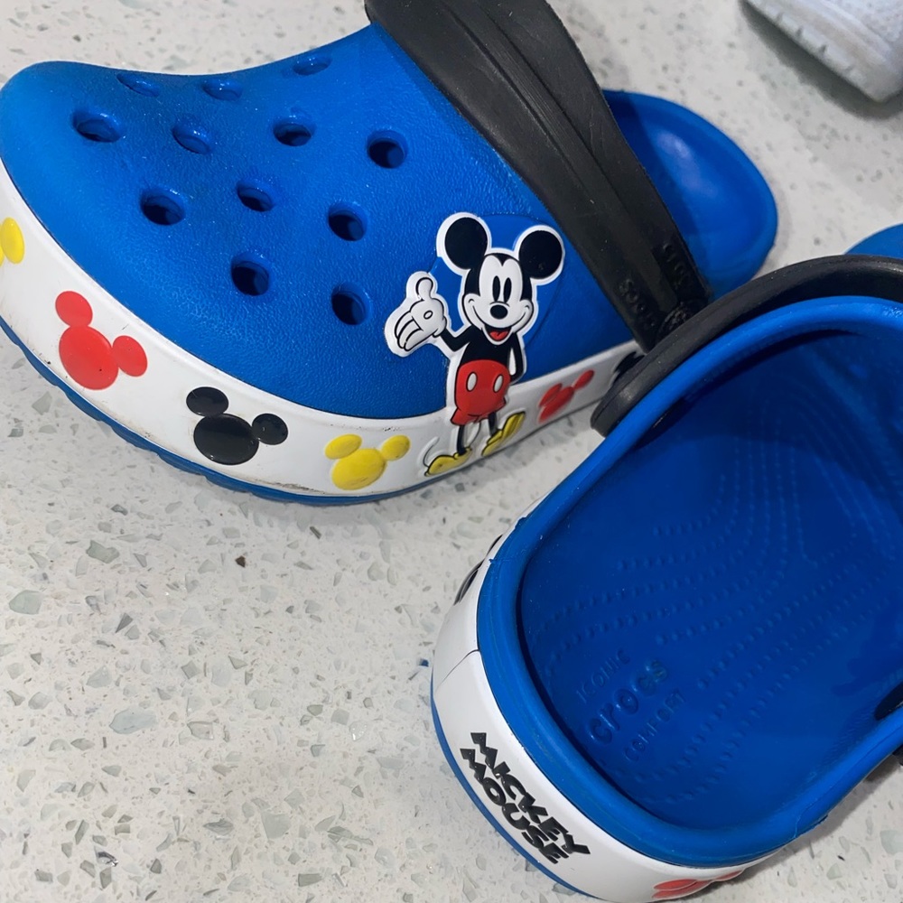 Mickey Mouse toddler crocs
